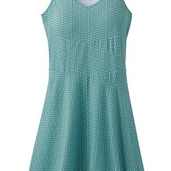 Prana Amelie Dress Aquamarine parade Green exercise small New - Picture 8 of 8